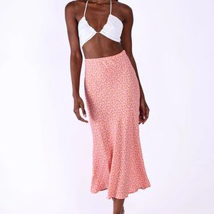 RESA midi floral slip skirt